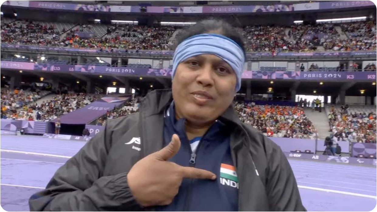 India's Bhagyashree Jadhav missed a medal in the final of women's shot put event at Paris Paralympics