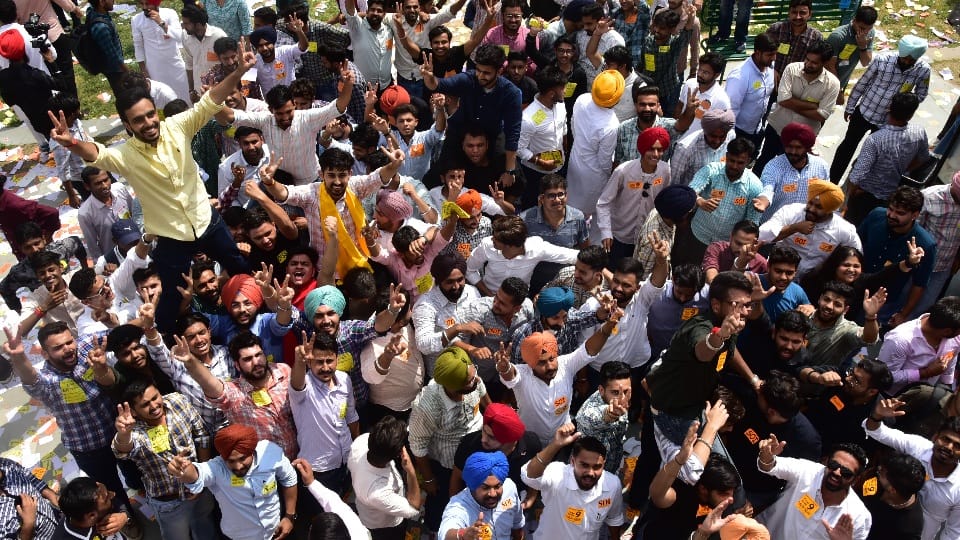Punjab University student council election campaign stopped voting on 5th sep