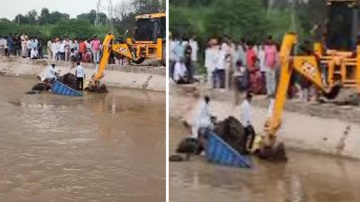 Sri Ganganagar: Driver dies after falling into canal along with tractor, body found entangled in trolley