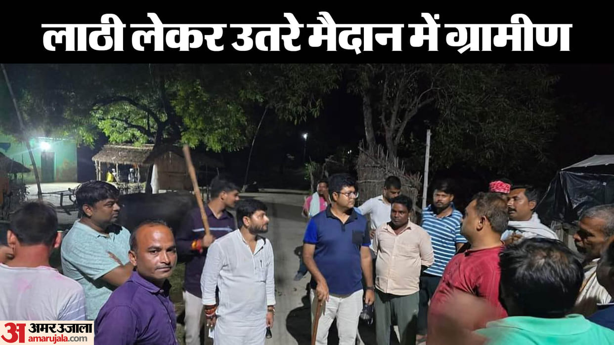 Wolf attack in Bahraich Villagers became angry due to wolf attacks they came out in field with sticks