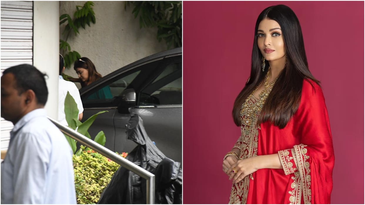 Aishwarya Rai recently spotted at her in law house Jalsa amid rumours of split with husband Abhishek Bachchan