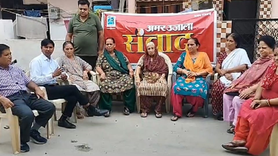 Amar Ujala Chunavi Samvad People told problems in Sector 3 of Ballabhgarh