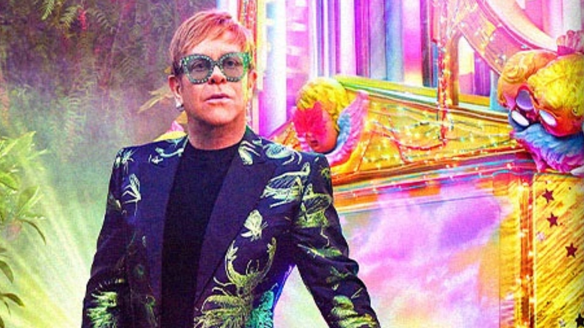 british music superstar elton john cannot see properly due to Severe Eye Infection