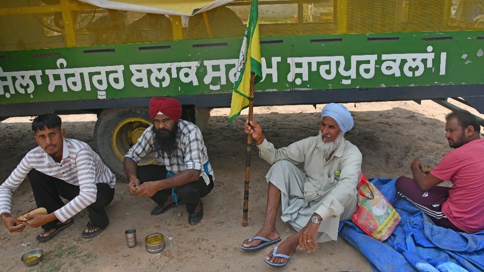 Kisan Andolan in chandigarh see pics