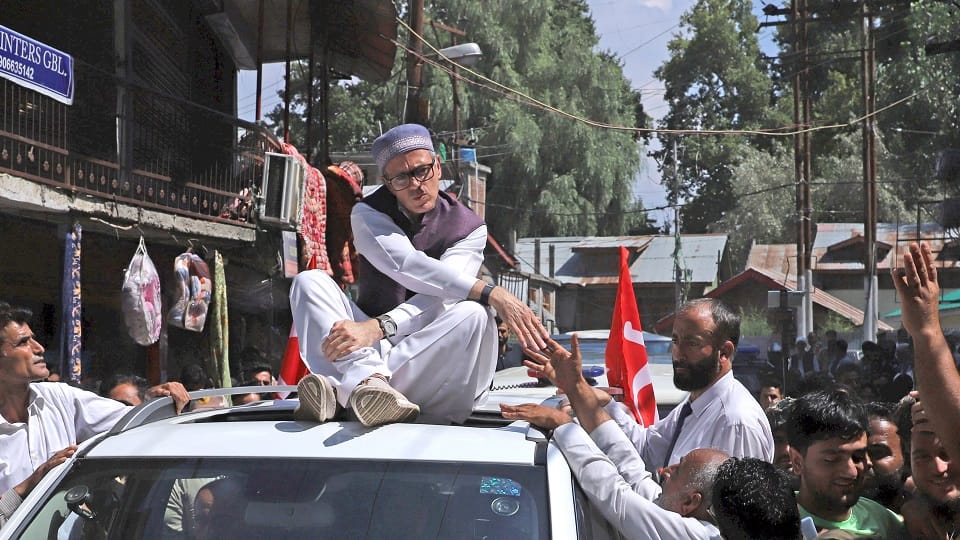 National Conference vice president Omar Abdullah filed his nomination from Ganderbal assembly seat
