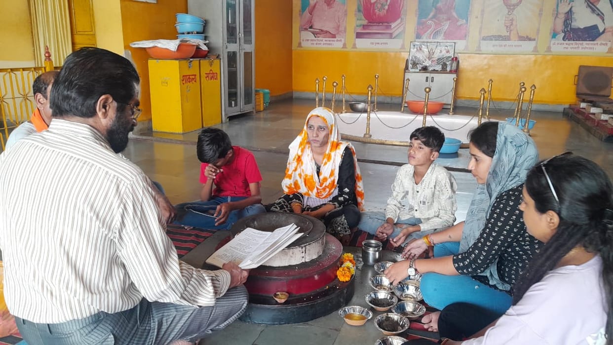 Mandsaur: Mehnaz returned home with her two sons, seeing respect for women in Hindu religion, adopted Sanatan