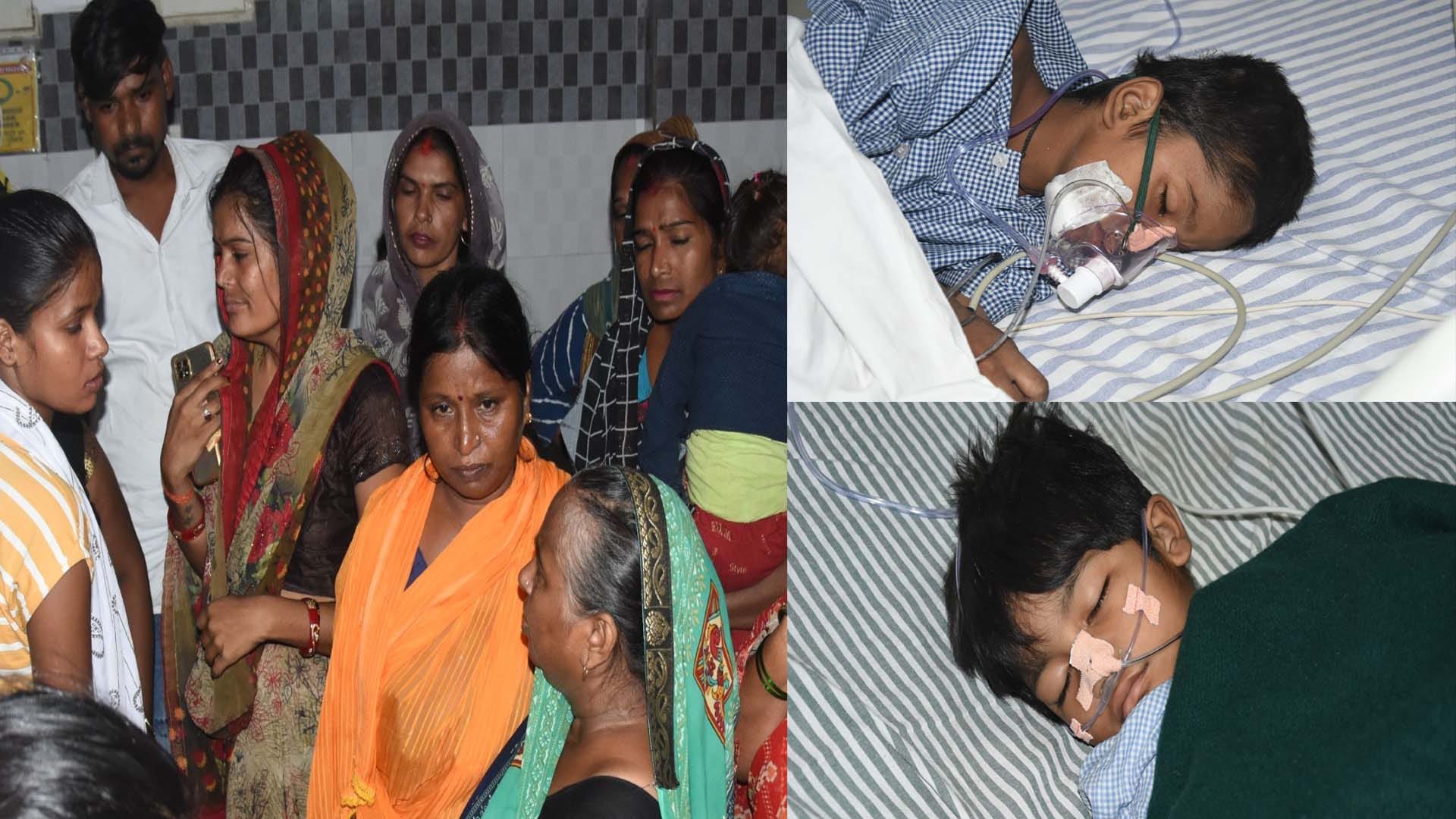 Kanpur: Dirty water filled in the lungs of innocent children who fell in the drain along with the van