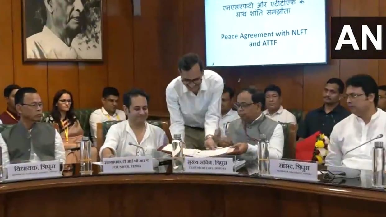 Tripura: NLFT-ATTF signed memorandum of settlement, Home Minister Shah said PM closed distance between hearts