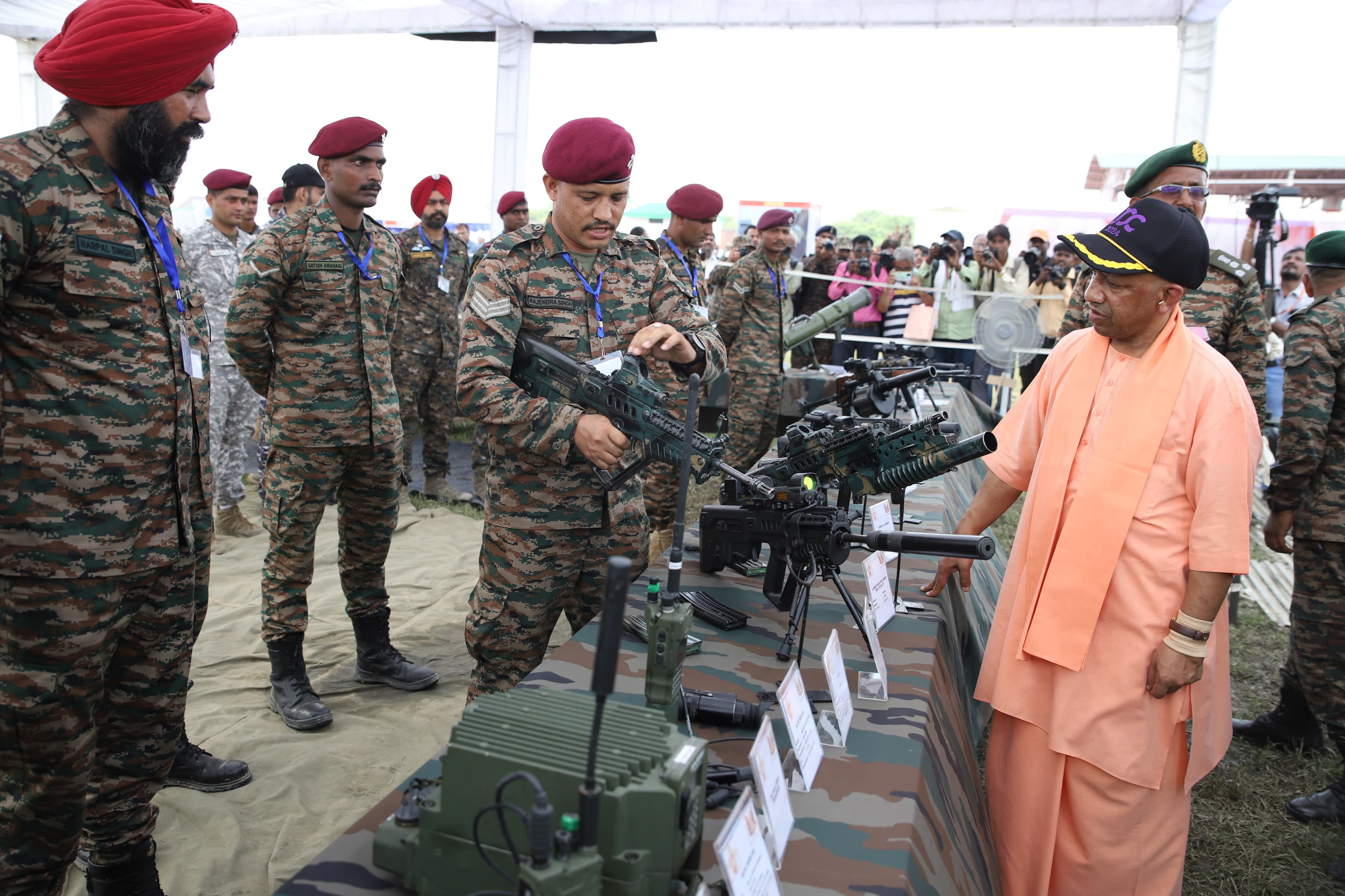 PICS: CM Yogi Adityanath in Sashastra Sanya Samaroh.
