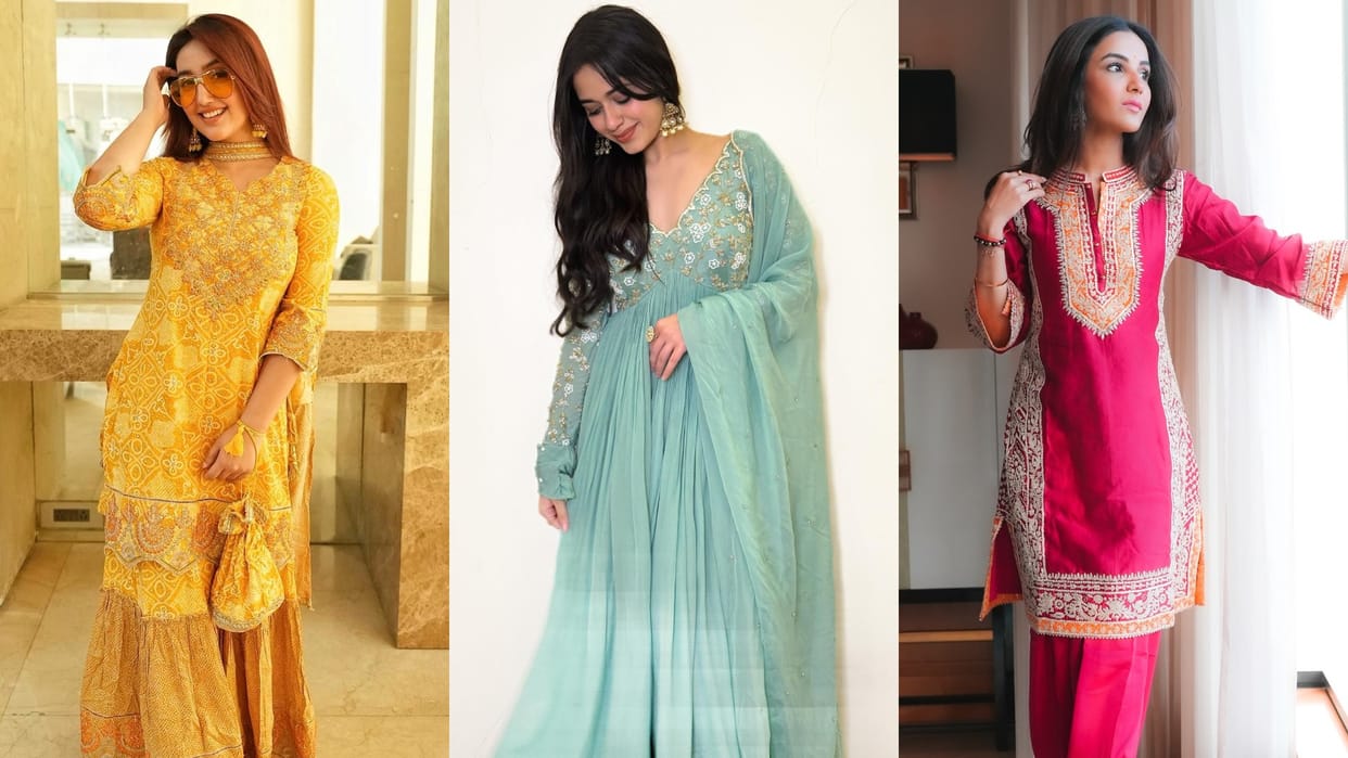 trendy suit for Teachers Day 2024 inspired by Bollywood and Tv actress disprj