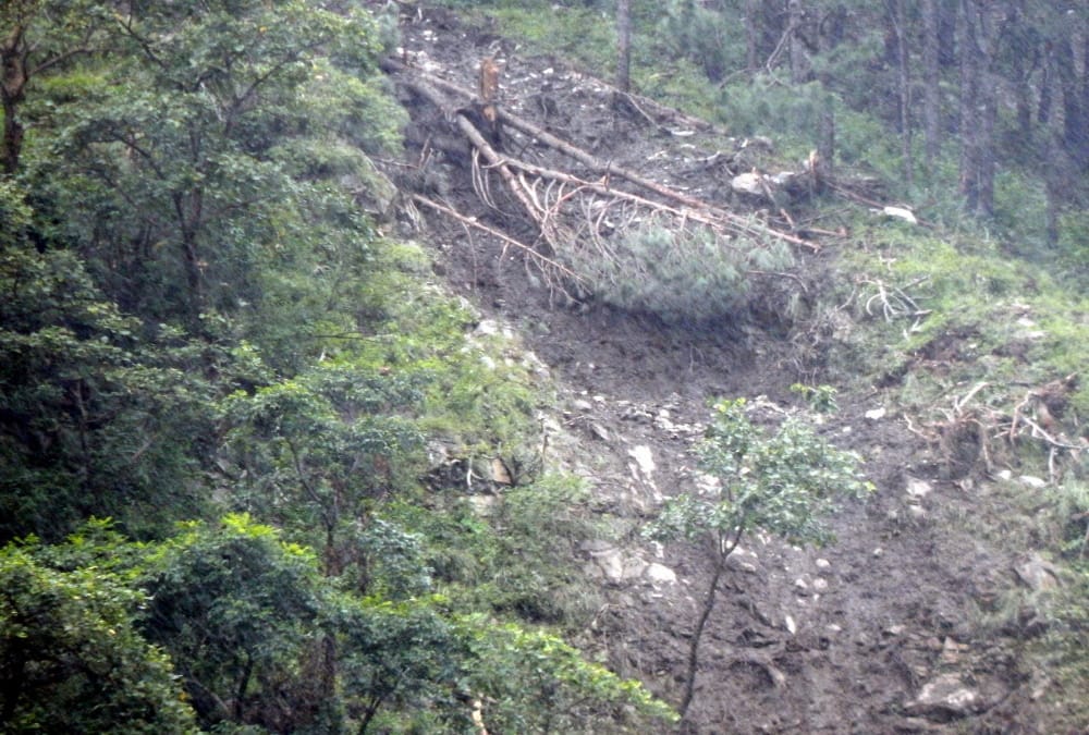 Two storey house collapsed in Dal village in pithoragarh