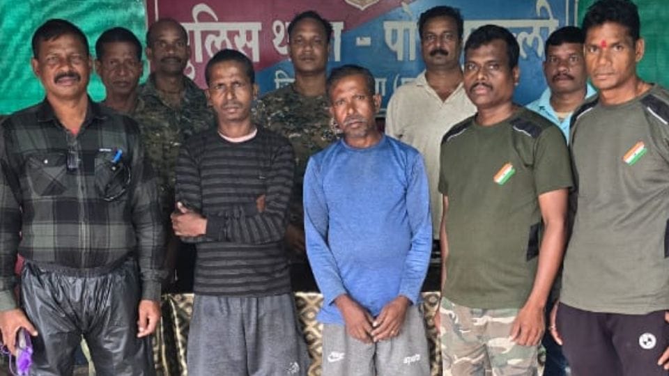 Police arrested two accused who murdered a villager on suspicion of witchcraft in Sukma