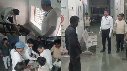 Hamirpur: Drunkard created a ruckus in the district hospital, doctors ran after him for treatment