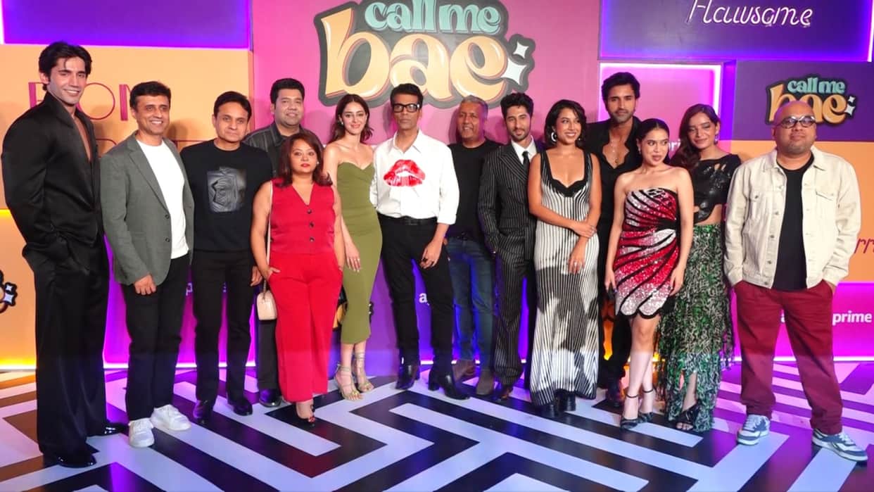 Call Me Bae Premiere Famous Celebs Attends Event Karan Johar Suhana Khan Sara Ali Khan Khushi Kapoor