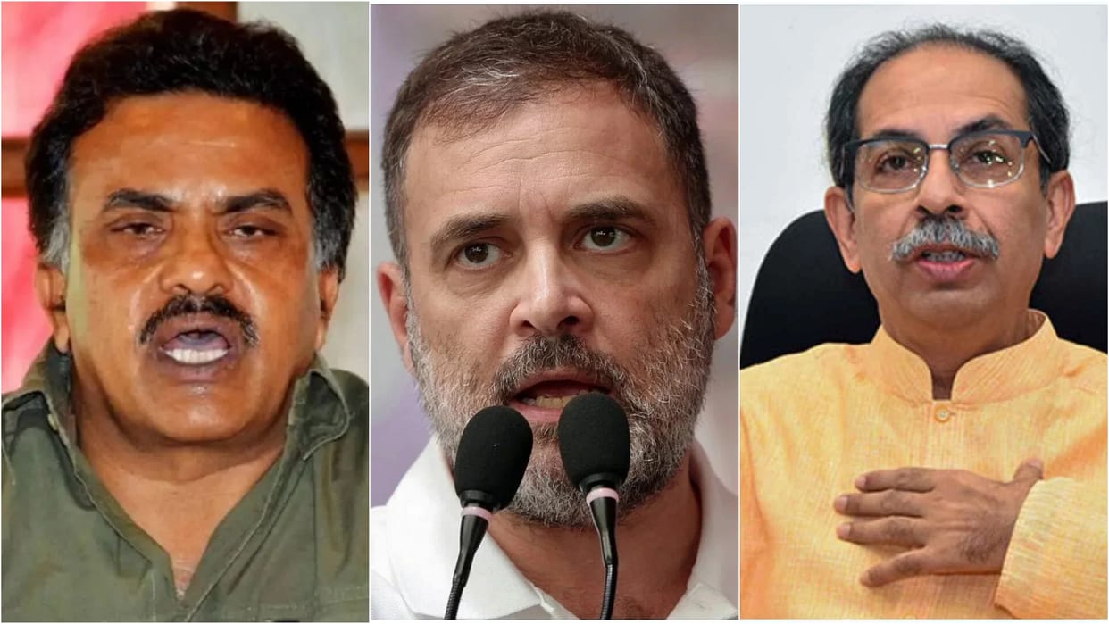 Uddhav missing from Rahul meeting in Sangli Nirupam taunt Congress-NCPSP will out him from Maharashtra