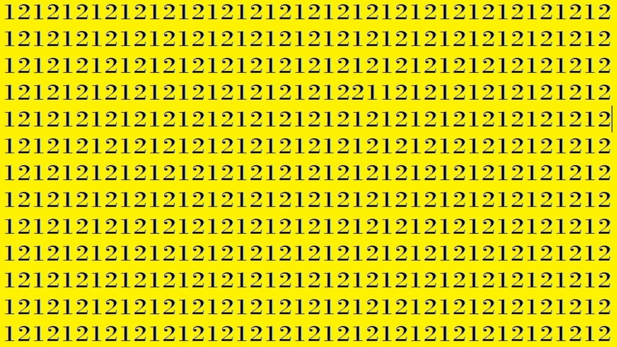 Optical Illusion: Only a genius with sharp eyes can spot 21 among 12 Brain Test