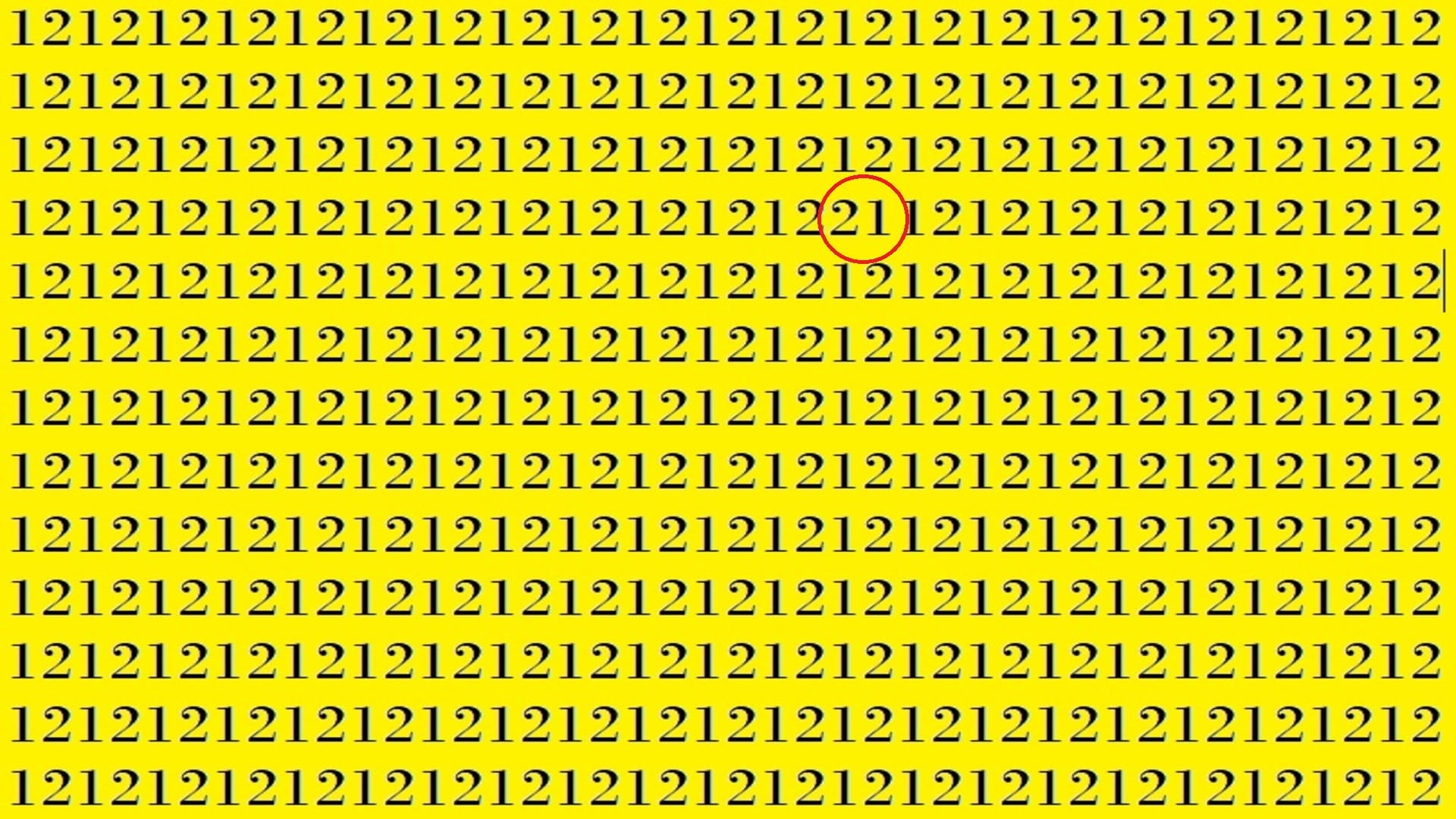 Optical Illusion: Only a genius with sharp eyes can spot 21 among 12 Brain Test