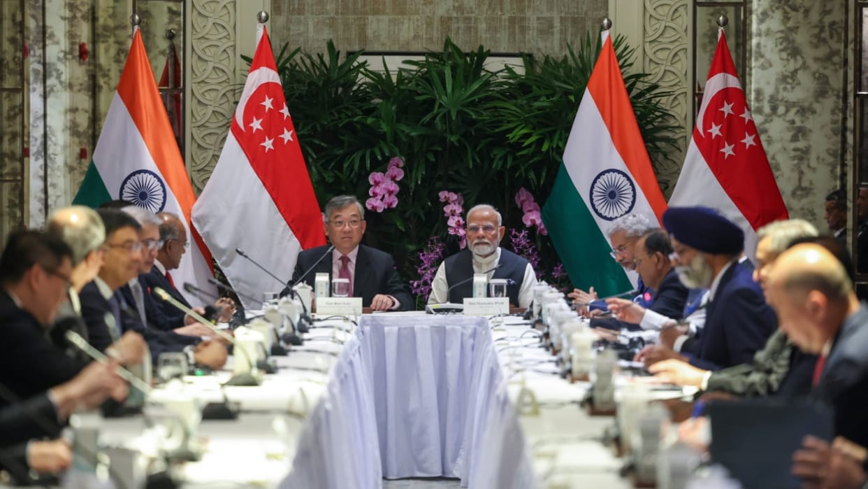 PM Narendra Modi addresses Business Leaders' in a roundtable summit in Singapore