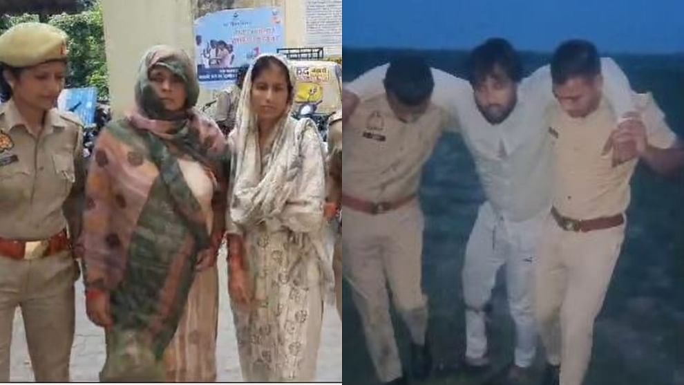 Police arrested the two accused of cow slaughter in encounter