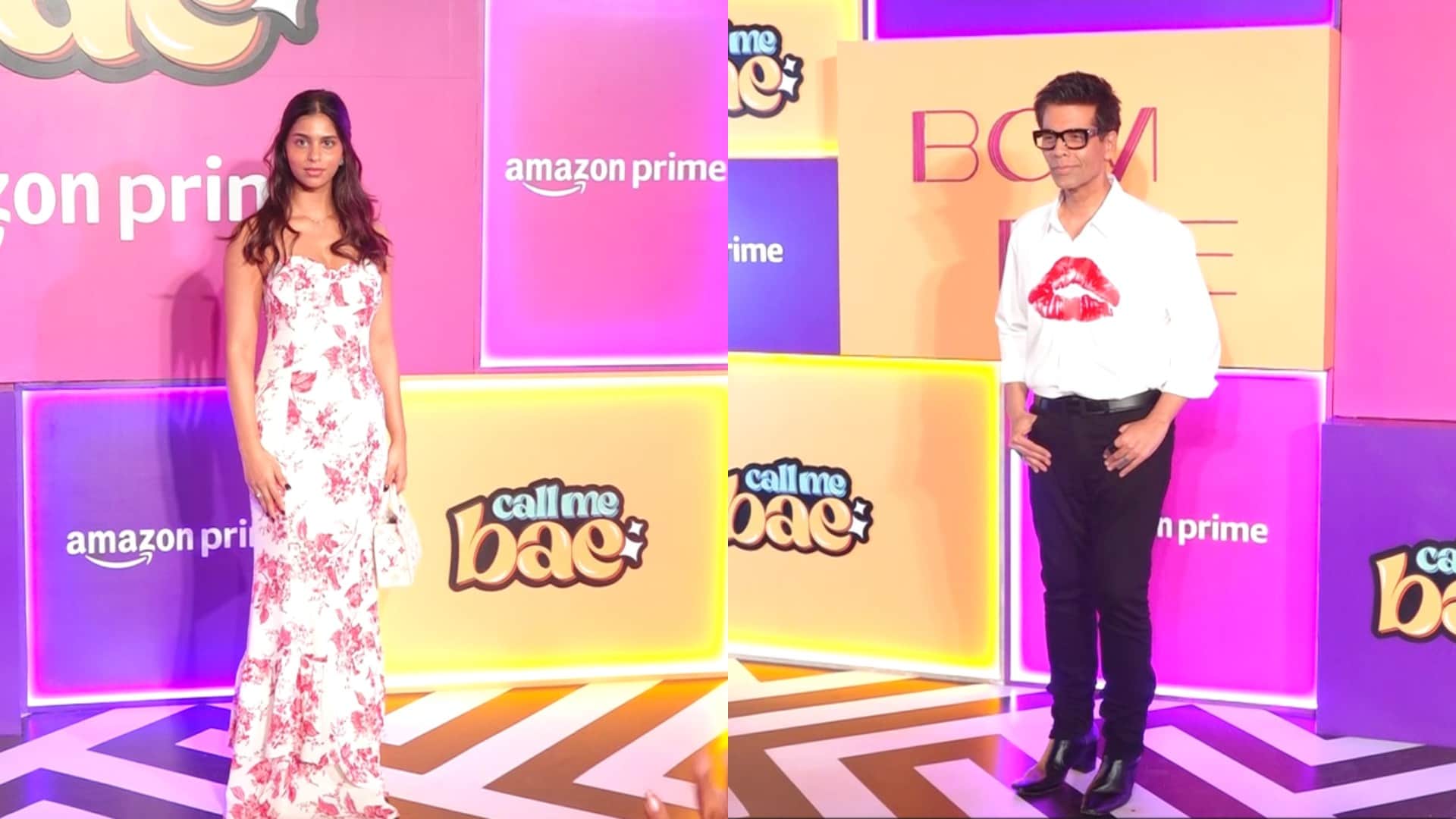 Call Me Bae Premiere Famous Celebs Attends Event Karan Johar Suhana Khan Sara Ali Khan Khushi Kapoor