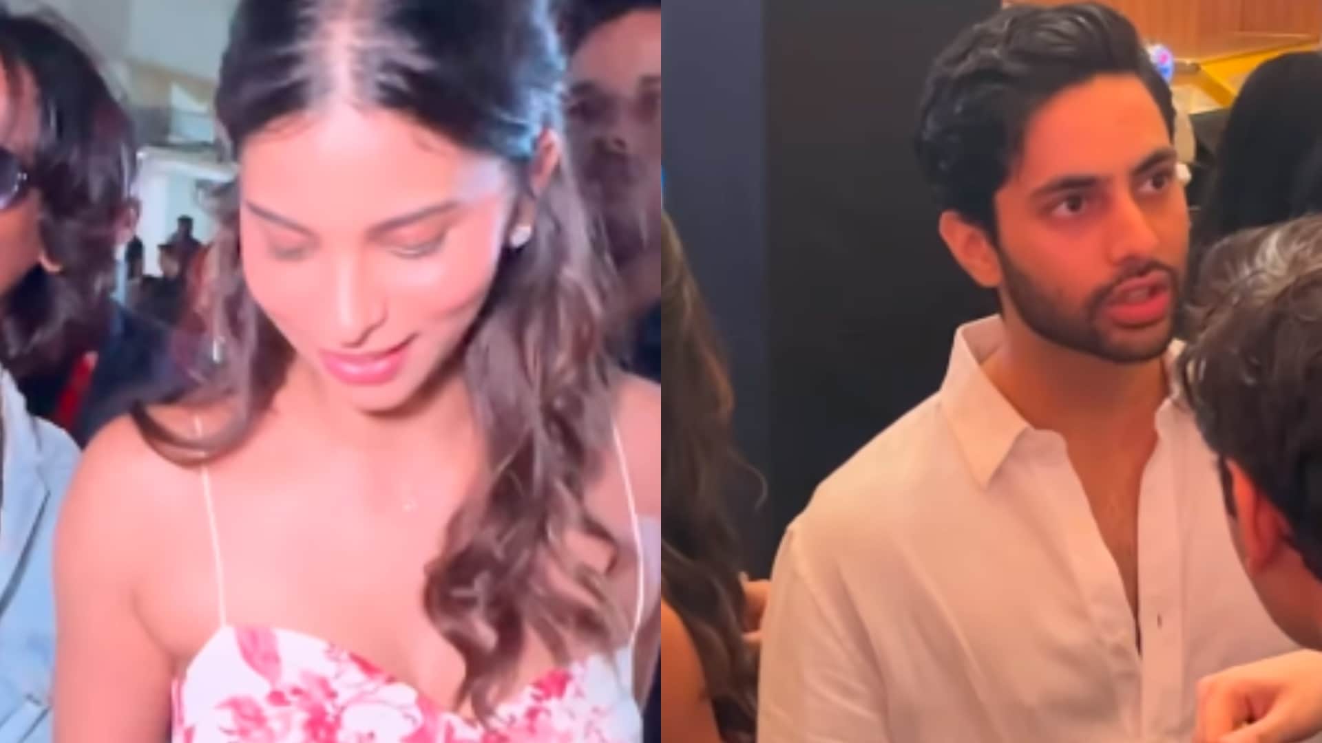 Suhana Khan Agastya were seen together at screening of Ananya Pandey's Call Me Bae users said very cute couple