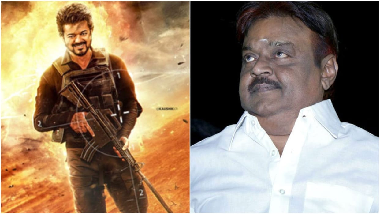Actor politician Vijayakanth become first Indian star to be seen on screen with help of AI in Vijay movie GOAT