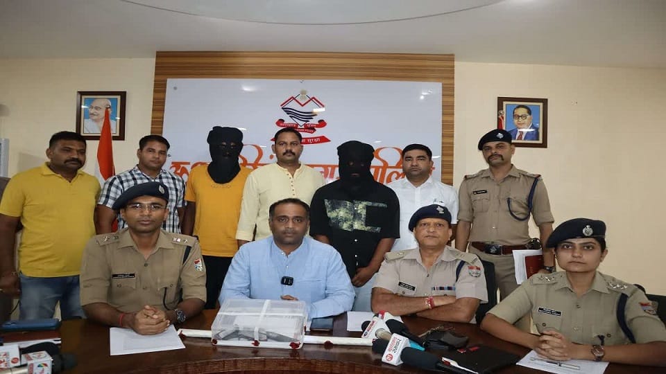 Two criminals arrested for murderous attack on BJP leader son in rudrapur
