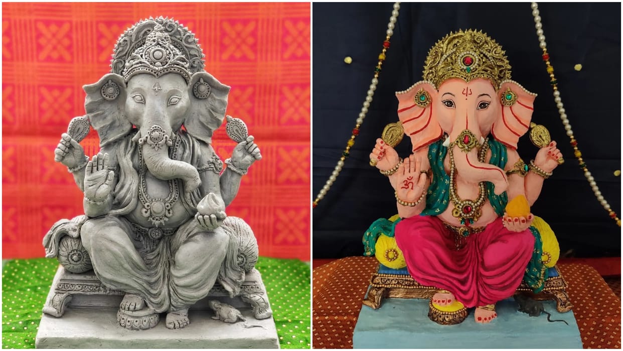 Ganpati Idol For Ganesh Chaturthi 2024 How To Make Eco Friendly Ganesha Murti Easy Steps