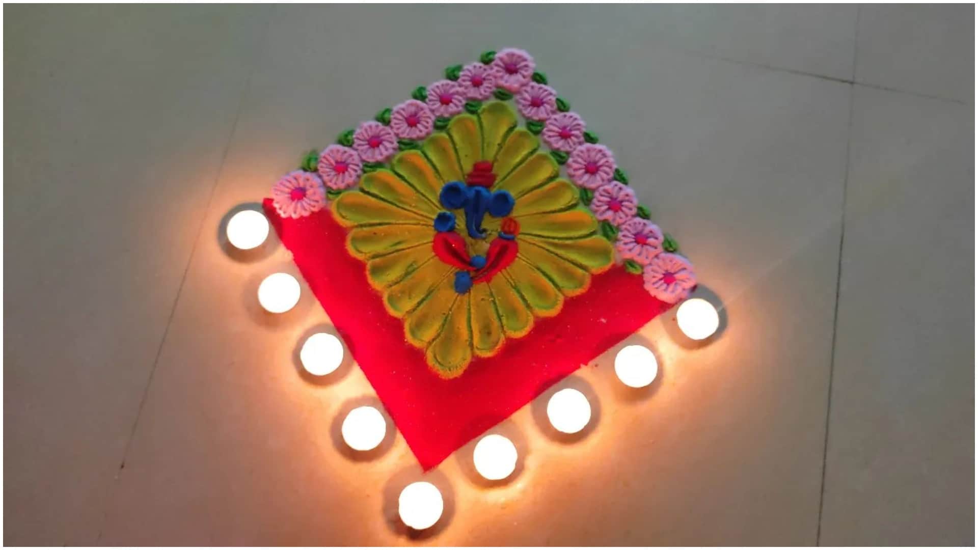 Ganesh Chaturthi 2024 Rangoli Design For Ganesh Sthapana And Ganapati Puja