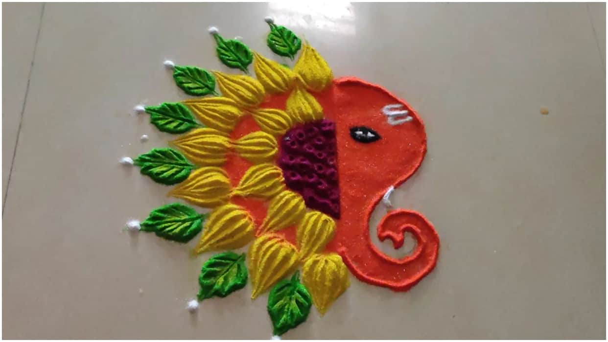 Ganesh Chaturthi 2024 Rangoli Design For Ganesh Sthapana And Ganapati Puja