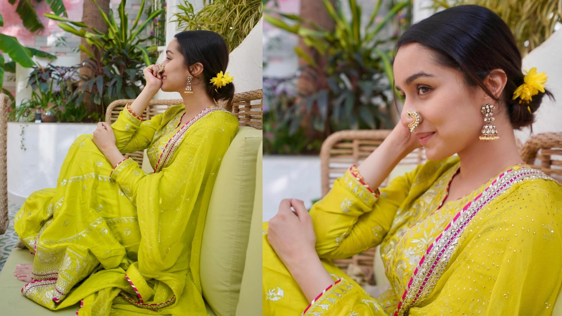 Ganesh Chaturthi 2024 marathi style look inspired by Bollywood actress disprj