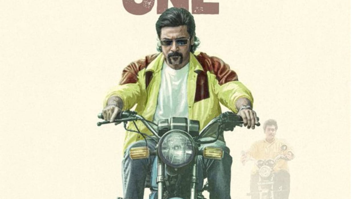 suriya 44 makers shares film new poster as kanguva actor suriya completes 27 years in cinema sends best wishes