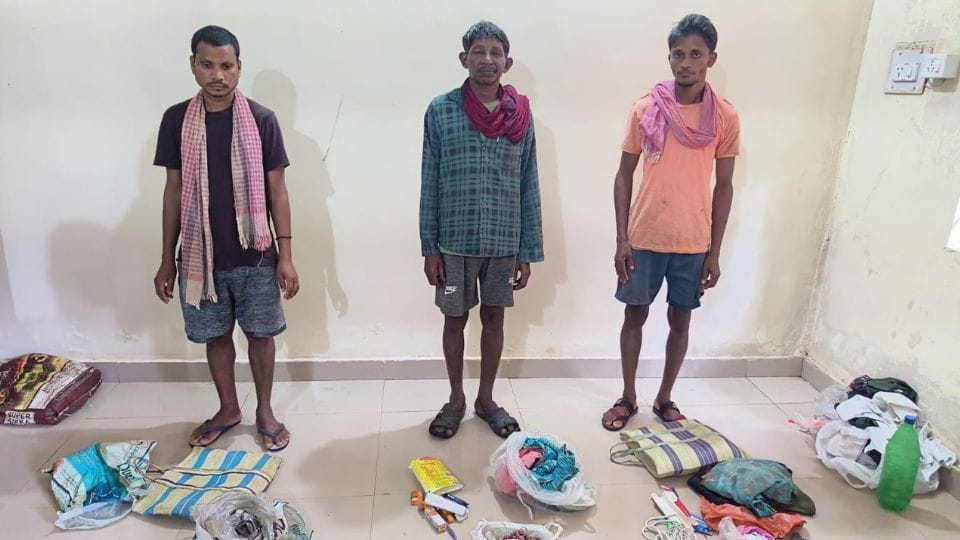 Three active Naxalites arrested with explosives in Bijapur