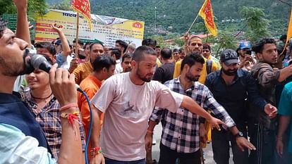 Various organizations organized a rally to remove illegal mosques and meat shops Uttarkashi Uttarakhand News