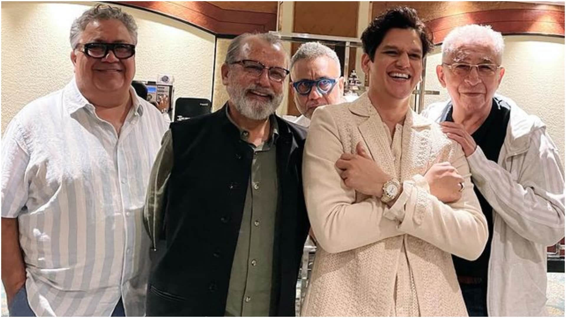 IC 814 The Kandahar Hijack actor Vijay Varma shared pictures with Pankaj Kapur Naseeruddin Shah Manoj Pahwa