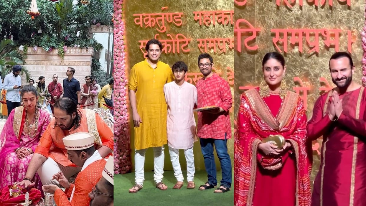 mukesh ambani Ganesh Chaturthi 2024 celebration saif ali khan aamir khan tiger shroff anil kapoor Suniel pics