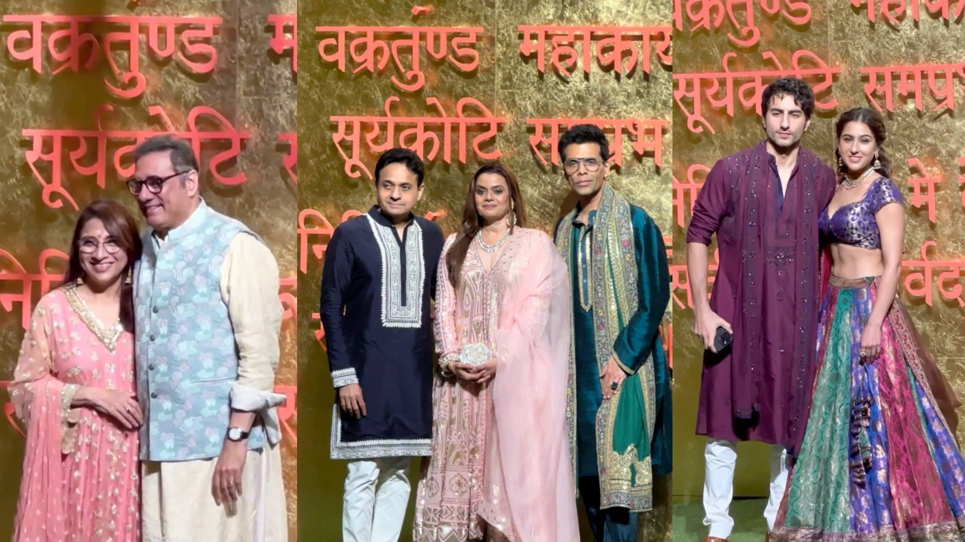 mukesh ambani Ganesh Chaturthi 2024 celebration saif ali khan aamir khan tiger shroff anil kapoor Suniel pics