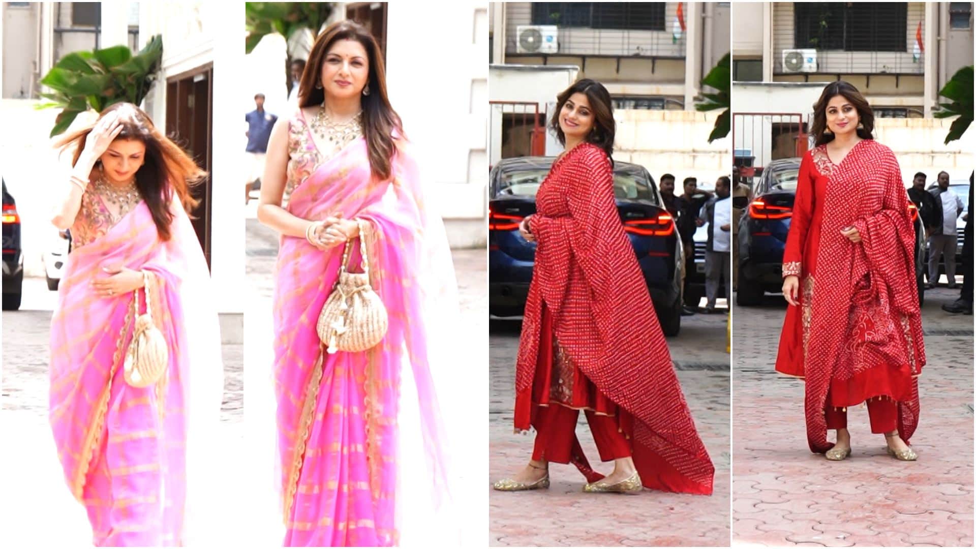ganesh chaturthi shamita at shilpa shetty residence for pooja sonu sood perform aarati see celebs photos