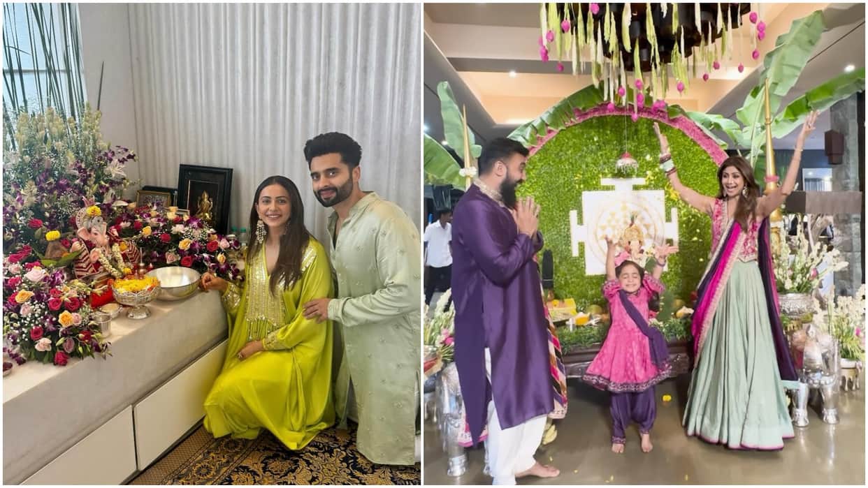 Bollywood Celebrities Ganesh Chaturthi Look Photos From Shilpa Shetty To Rakul Preet Singh