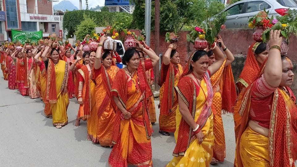 Ganesh idol installed along with Kalash Yatra in Pithoragarh