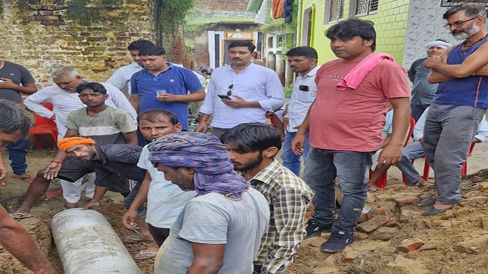 Drainage of dirty water was done on the orders of High Court