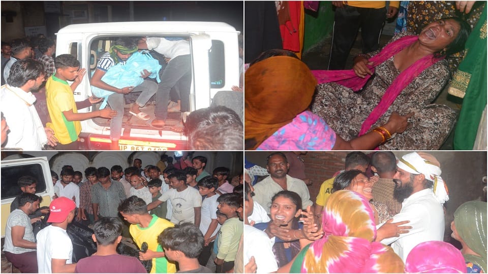 Hathras Accident 12 people in family of Chunni band operator Bedaria died in bus-max pickup collision