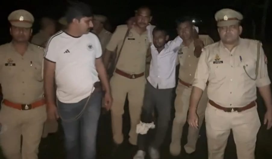 Womans murder accused arrested in encounter, shot in leg and  admitted in hospital