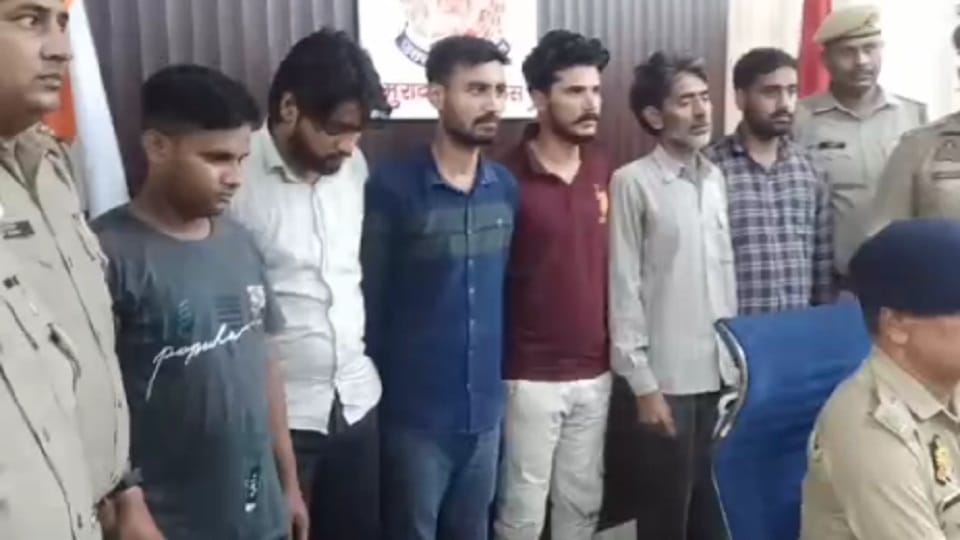 BSc student was running gang, Moradabad police recovered weapons and arrested six