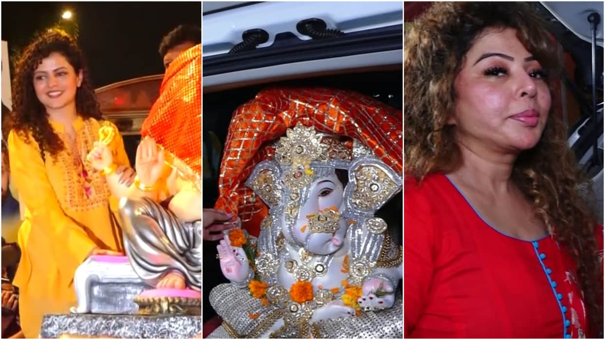Celebs like Rajshree More Deepshikha Nagpal Sambhavna Seth Smriti Mandhana spotted for Ganesh Chaturthi 2024