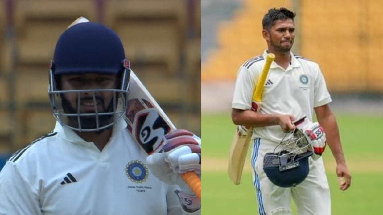Duleep Trophy: Rishabh Pant back in form hits a fifty Mushir Khan out on zero India B takes a lead of 240 runs