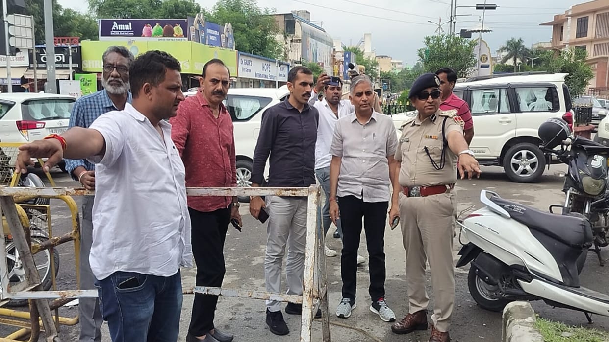 Ajmer: District administration visited waterlogged areas, took stock of the situation and gave guidelines