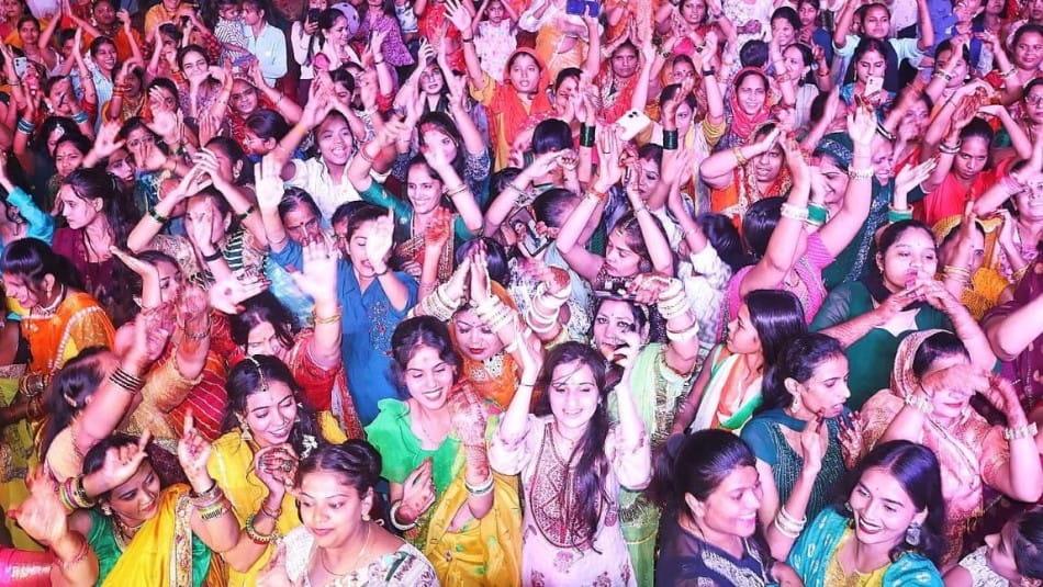 indore news ganesh chaturthi hartalika teej rajwada event police complain