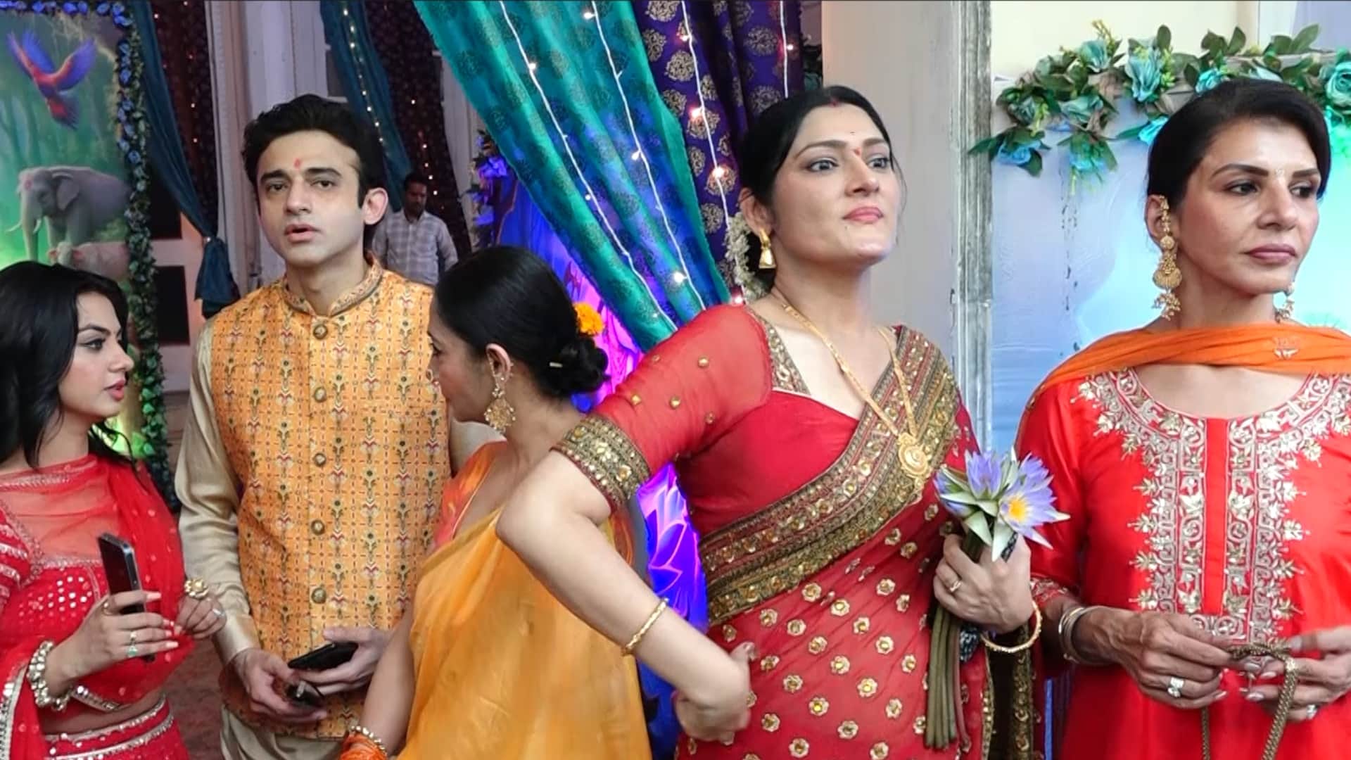 Ganesh Chaturthi Special Ganpati Sthapana at Rupali Ganguly Anupamaa Set and Yeh Rishta Kya Kehlata hai