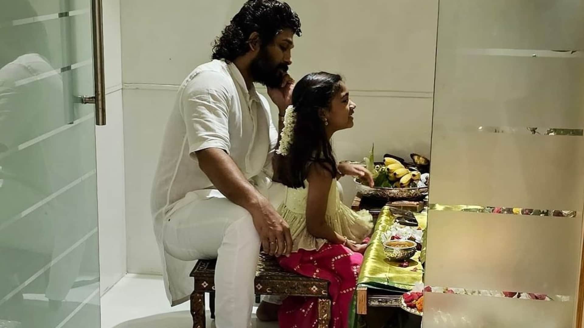 Allu Arjun wanted to finish the shooting of Pushpa quickly said I have not kissed my daughter for five years